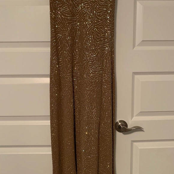 Lotta Stenson M nude fitter sparkle dress Vegas - Picture 2 of 4